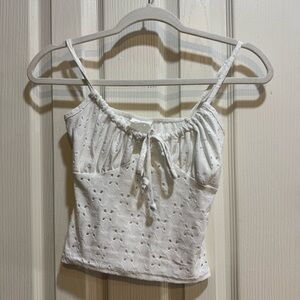 eyelet crop top
